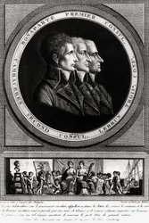 Portrait of the Three Consuls of the Republic, completed by Edme Bovinet